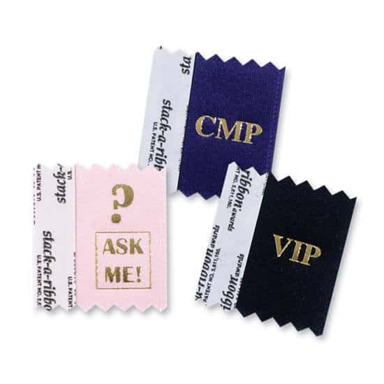 Name-Tag Side Ribbon Example #1 by Corporate Disk Company